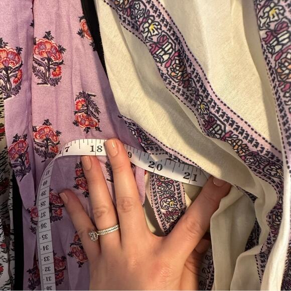 NWT Rhode Purple Floral Long Sleeve Mini Dress XS - Picture 9 of 14